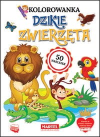 Kolorowanka Dzikie zwierzęta z naklejkami