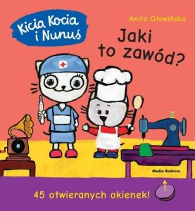 Kicia Kocia i Nunuś. Jaki to zawód? (45 otwieranych okienek!)