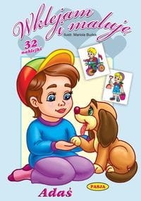 Wklejam i maluję - Adaś (+naklejki)