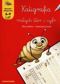 Kaligrafia małych liter i cyfr dla prawo- i leworęcznych