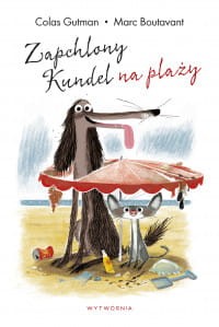 Zapchlony kundel na plaży