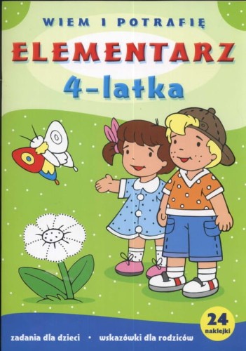 Wiem i potrafię. Elementarz 4-latka (24 naklejki)