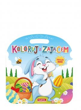 Kolorowanka z naklejkami. Koloruj z zającem (+ naklejki)