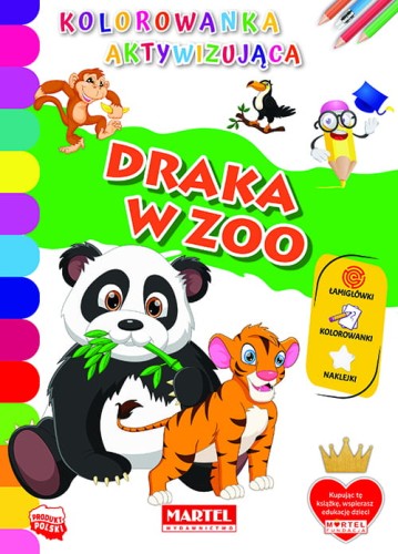 Kolorowanka aktywizująca z naklejkami. Draka w ZOO