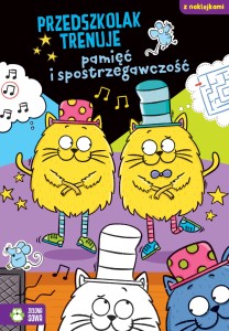Przedszkolak trenuje pamięć i spostrzegawczość (z naklejkami)