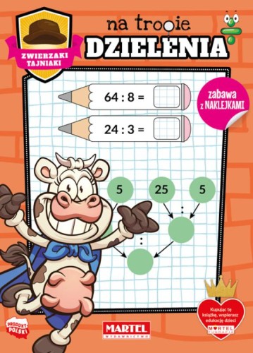 Zwierzaki tajniaki na tropie dzielenia (+ naklejki)