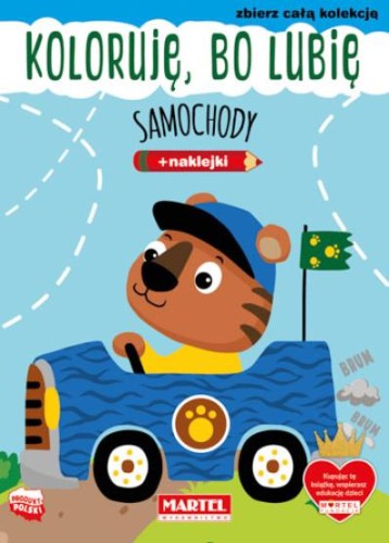 Koloruję, bo lubię. Samochody (+ naklejki)