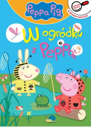 Peppa Pig. Odszukaj różnice. W ogródku z Peppą (w środku naklejki)