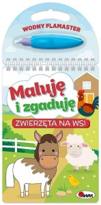 Maluję i zgaduję. Zwierzęta na wsi (wodny flamaster)