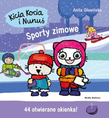 Kicia Kocia i Nunuś. Sporty zimowe (44 otwierane okienka!)