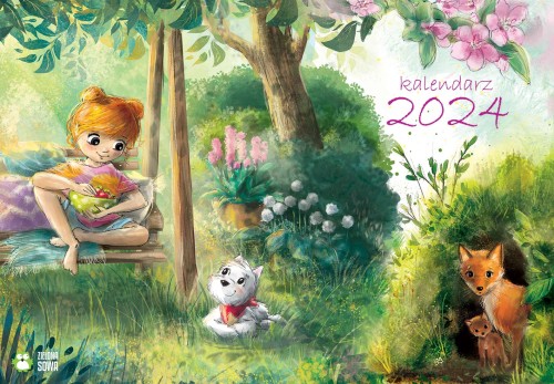 Kalendarz 2024 Zwierzęta ścienny