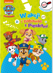 W akcji i zabawie z pieskami. Odszukaj różnice. Psi Patrol (w środku naklejki)