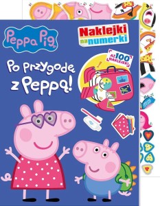 Peppa Pig. Naklejki na numerki. Po przygodę z Peppą (w środku naklejki)
