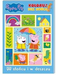 Peppa Pig Koloruj bez końca Część 3 W słońcu i w deszczu