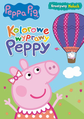 Świnka Peppa. Kreatywny maluch Kolorowe wyprawy Peppy (w środku naklejki)