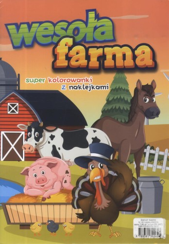 Kolorowanka z naklejkami. Wesoła farma