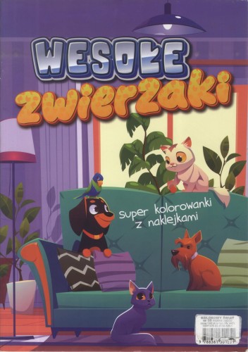 Kolorowanka z naklejkami. Wesołe zwierzaki