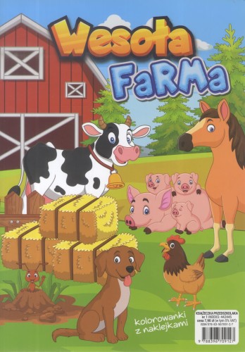 Kolorowanka z naklejkami. Wesoła farma.