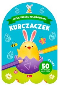 Wielkanocne kolorowanki. Kurczaczek  (z naklejkami).