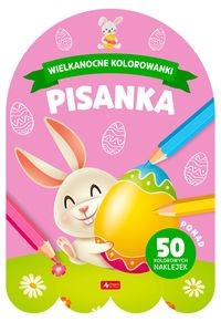 Wielkanocne kolorowanki. Pisanka (z naklejkami).