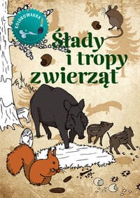 Ślady i tropy zwierząt. Kolorowanka