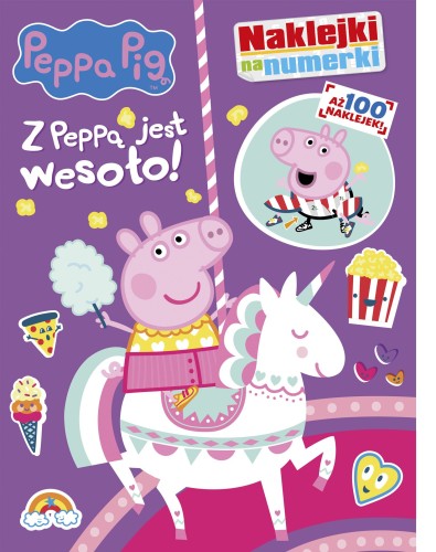 Peppa Pig. Naklejki na numerki. Z Peppą jest wesoło! (w środku naklejki)
