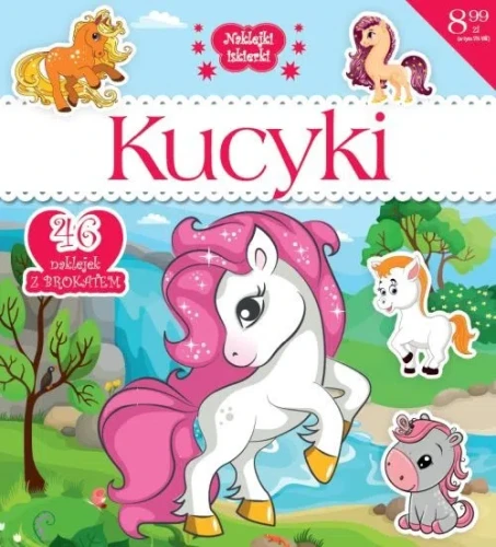 Naklejki iskierki. Kucyki (46 naklejek z brokatem)2