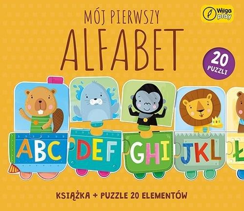 Mój pierwszy alfabet. Puzzle i książka (20 elementów)