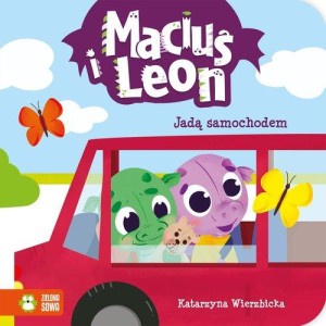 Maciuś i Leon. Jadą samochodem
