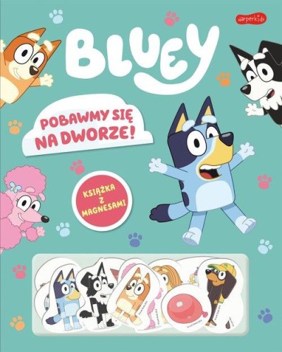 Pobawmy się na dworze! Bluey Książka z magnesami
