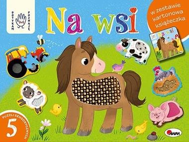 Na wsi. Box z puzzlami sensorycznymi. Dotykam poznaję (książka sensoryczna)