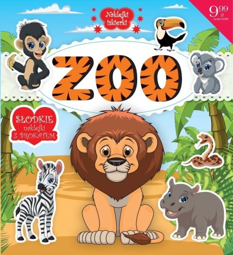 Naklejki iskierki. ZOO (35 naklejek z brokatem)
