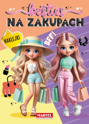 Kolorowanka z naklejkami Besties. Na zakupach