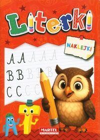 Kolorowanka z naklejkami Literki