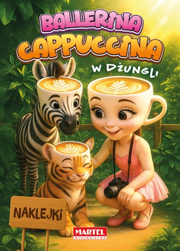 Kolorowanka z naklejkami. Ballerina Cappuccina w dżungli