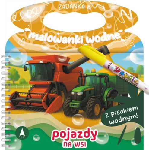 Pojazdy na wsi. Zadanka i malowanki wodne [Zapowiedź 2026]