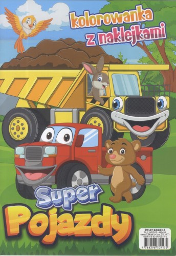 Kolorowanka z naklejkami. Super pojazdy