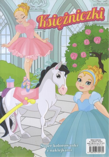 Kolorowanka z naklejkami. Księżniczki