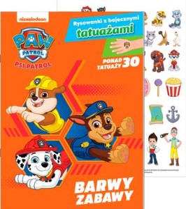 Psi Patrol. Rysowanki z bajecznymi tatuażami cz. 2 Barwy zabawy