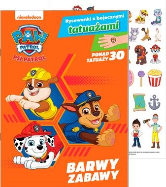 Psi Patrol. Rysowanki z bajecznymi tatuażami cz. 2 Barwy zabawy