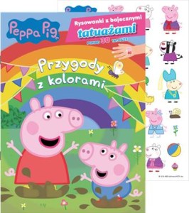 Peppa Pig Rysowanki z bajecznymi tatuażami cz. 1 Przygody z kolorami