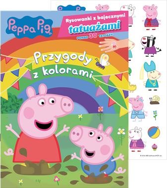 Peppa Pig Rysowanki z bajecznymi tatuażami cz. 1 Przygody z kolorami