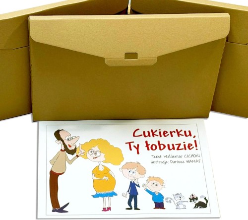 Cukierku, Ty łobuzie! Książka kamishibai w formie ilustrowanych kart narracyjnych (11 KART)