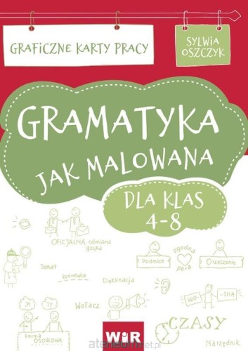 Gramatyka jak malowana dla kl.4-8. Graficzne karty pracy