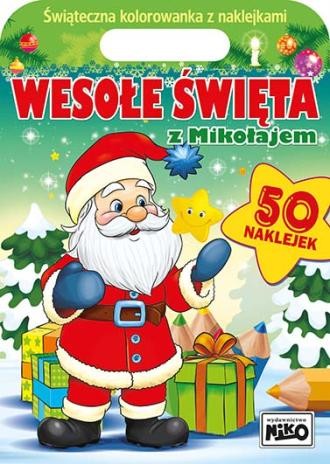 Wesołe święta z Mikołajem (+50 naklejek)