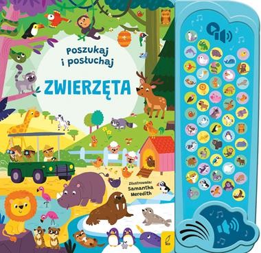 Poszukaj i posłuchaj. Zwierzęta (książeczka dźwiękowa) [zapowiedź 14.01.2026]