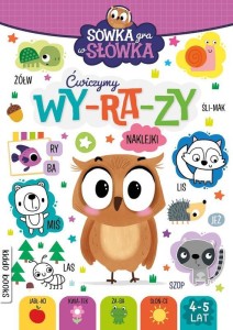 Sówka gra w słówka. Ćwiczymy wyrazy (+ naklejki)