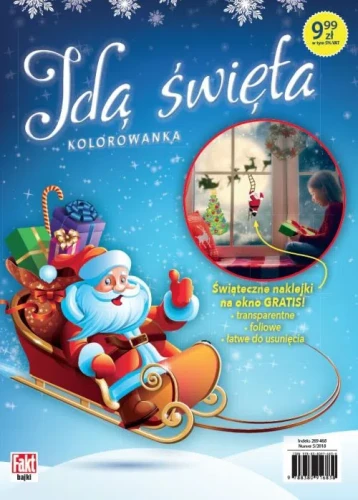 Idą święta. Kolorowanka (+ naklejki na okno)