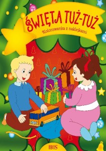 Kolorowanka z naklejkami. Święta tuż-tuż