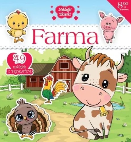 Naklejki iskierki. Farma (49 naklejek z brokatem)